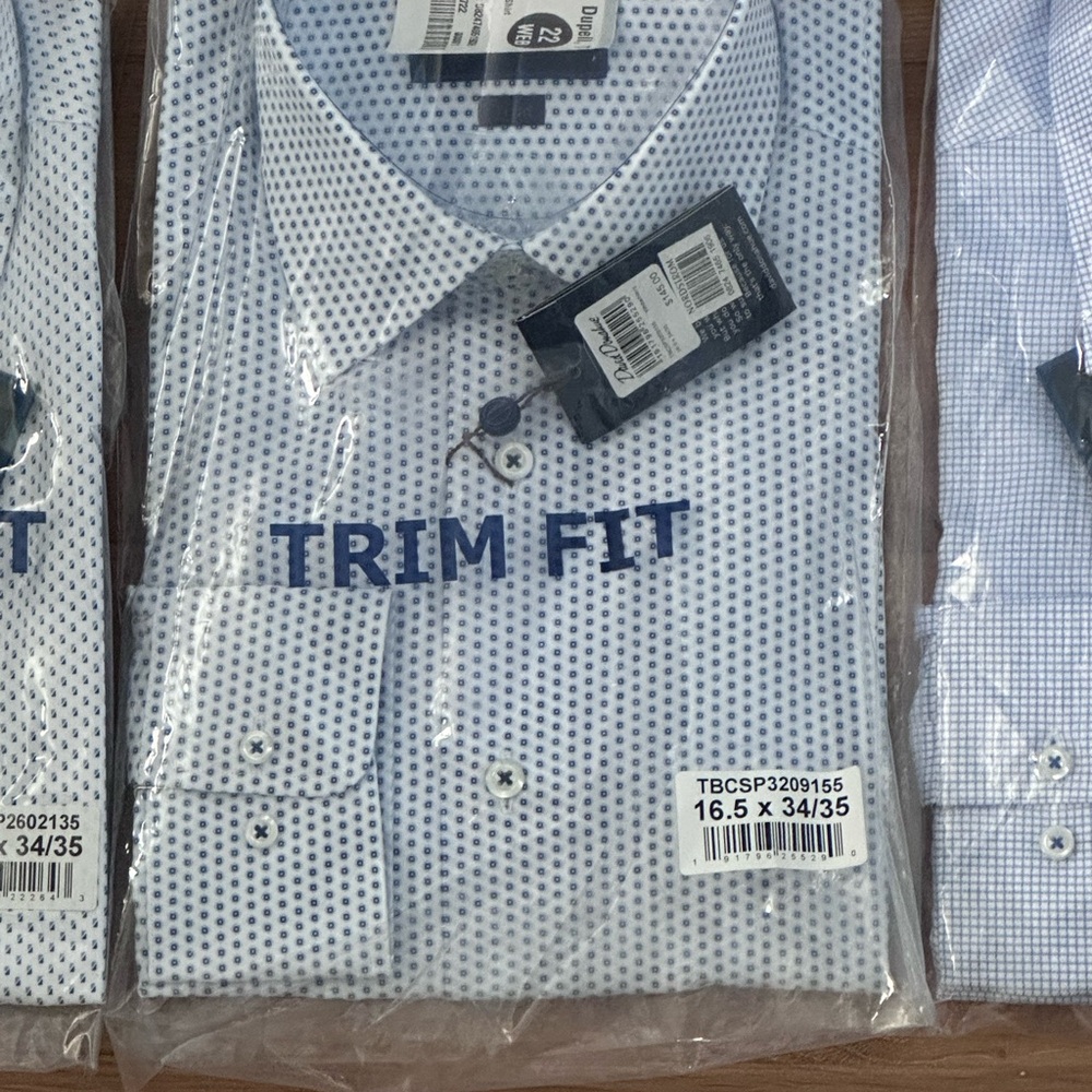 David Donahue Trim Fit Dress Shirt - 16.5 34/35 - NWT